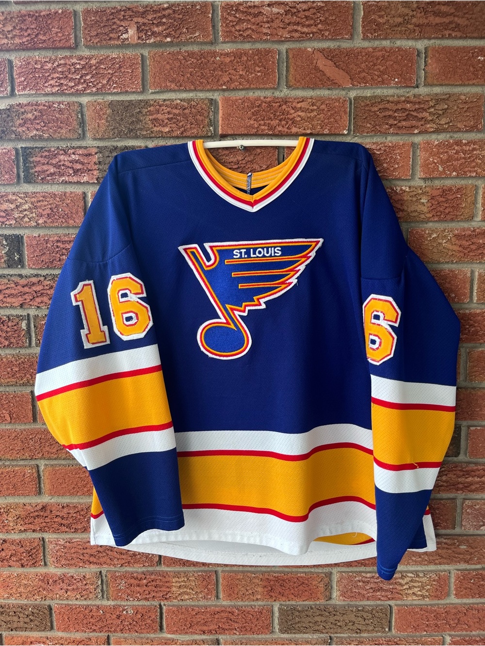 CCM St.louis blues Brett hull #16 nhl hockey jersey men’s Sz XL